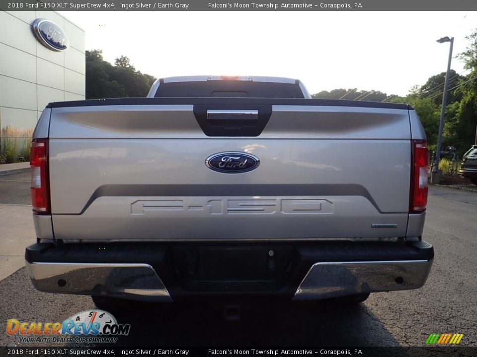 2018 Ford F150 XLT SuperCrew 4x4 Ingot Silver / Earth Gray Photo #3