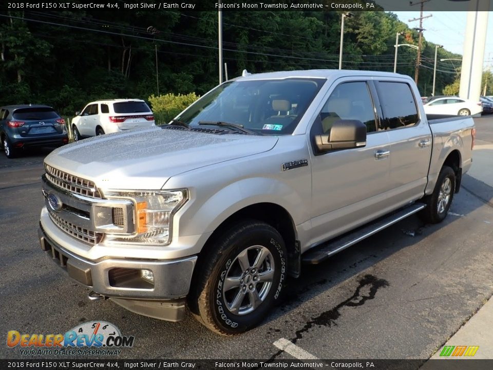 2018 Ford F150 XLT SuperCrew 4x4 Ingot Silver / Earth Gray Photo #6
