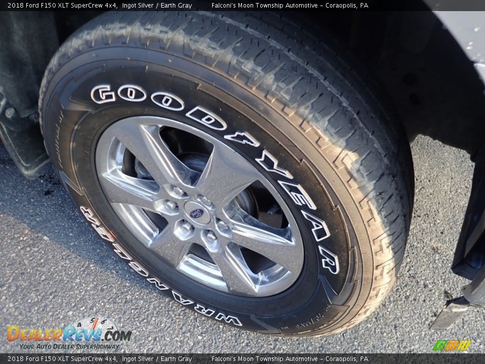 2018 Ford F150 XLT SuperCrew 4x4 Ingot Silver / Earth Gray Photo #9