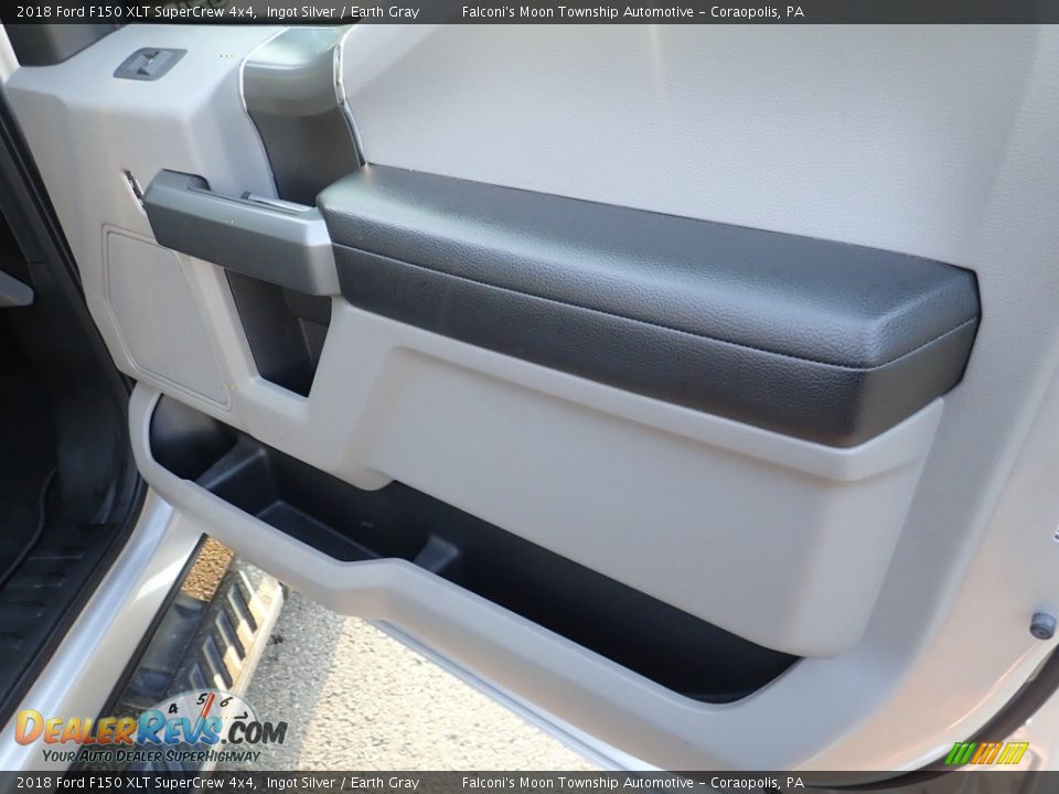 2018 Ford F150 XLT SuperCrew 4x4 Ingot Silver / Earth Gray Photo #13