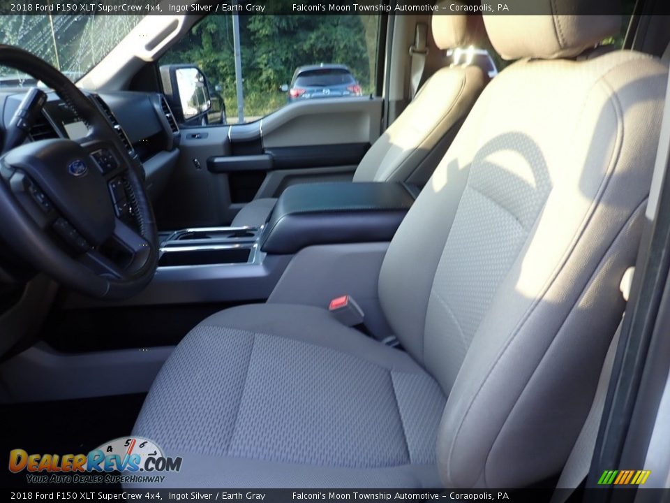 2018 Ford F150 XLT SuperCrew 4x4 Ingot Silver / Earth Gray Photo #16