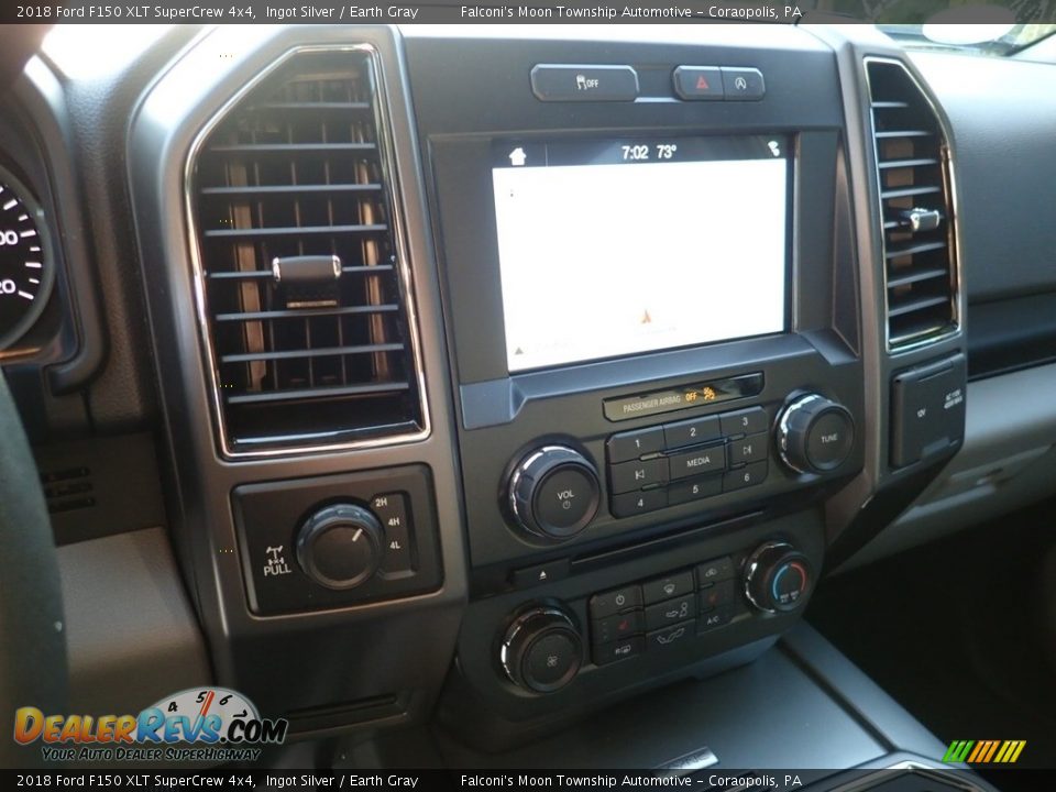 2018 Ford F150 XLT SuperCrew 4x4 Ingot Silver / Earth Gray Photo #22