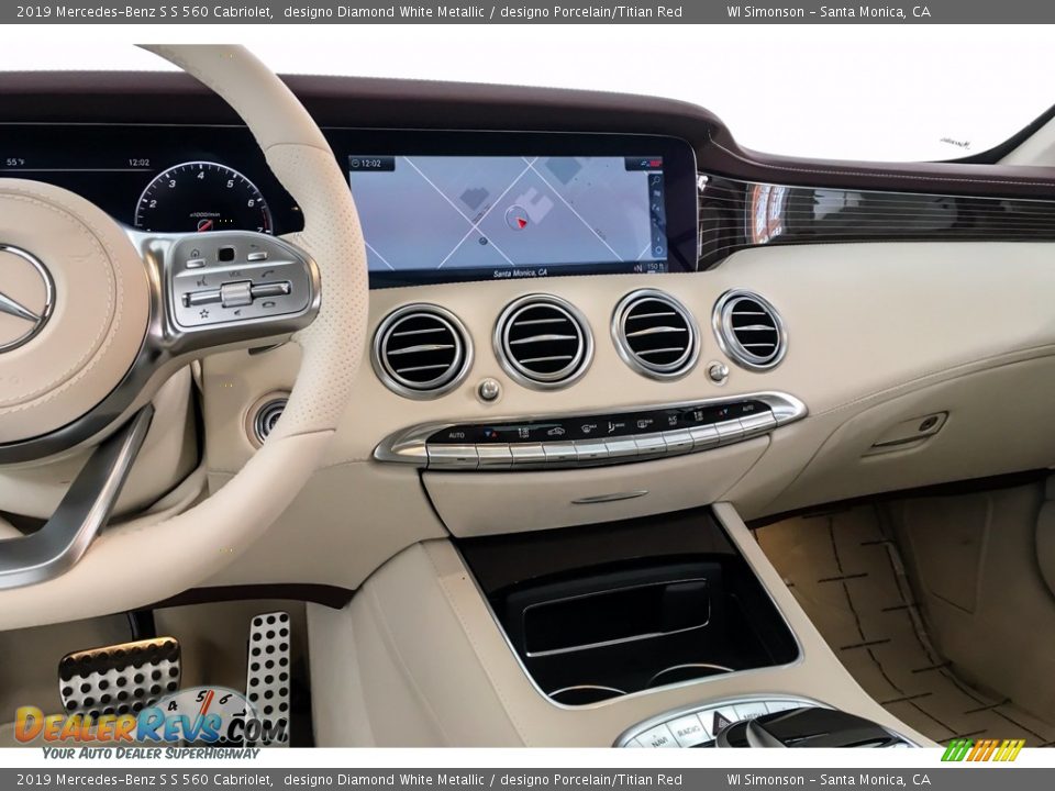 2019 Mercedes-Benz S S 560 Cabriolet designo Diamond White Metallic / designo Porcelain/Titian Red Photo #6