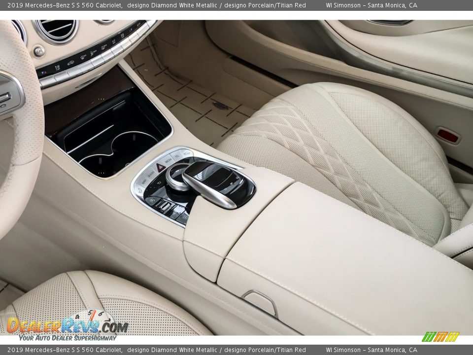 2019 Mercedes-Benz S S 560 Cabriolet designo Diamond White Metallic / designo Porcelain/Titian Red Photo #7