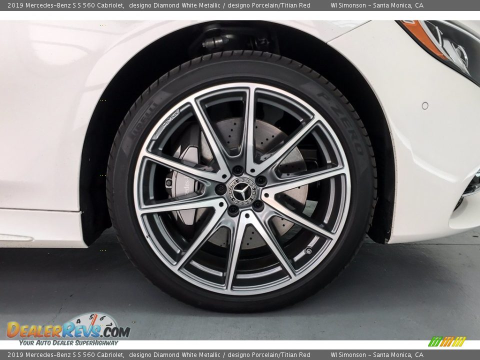 2019 Mercedes-Benz S S 560 Cabriolet designo Diamond White Metallic / designo Porcelain/Titian Red Photo #9