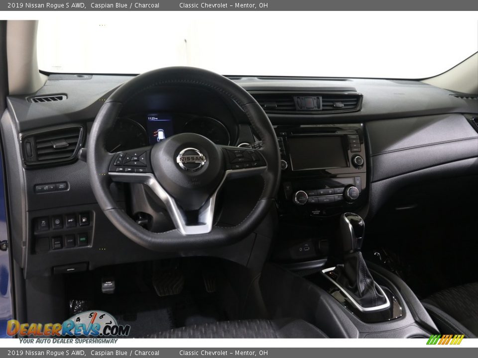 2019 Nissan Rogue S AWD Caspian Blue / Charcoal Photo #6