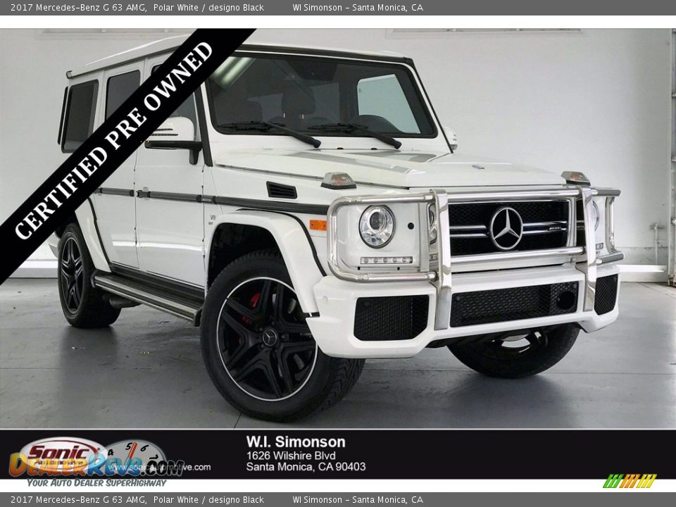 2017 Mercedes-Benz G 63 AMG Polar White / designo Black Photo #1