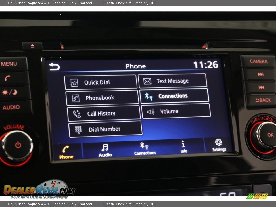 2019 Nissan Rogue S AWD Caspian Blue / Charcoal Photo #11