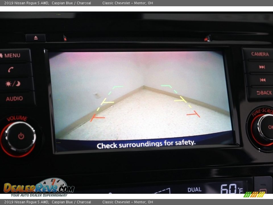 2019 Nissan Rogue S AWD Caspian Blue / Charcoal Photo #12