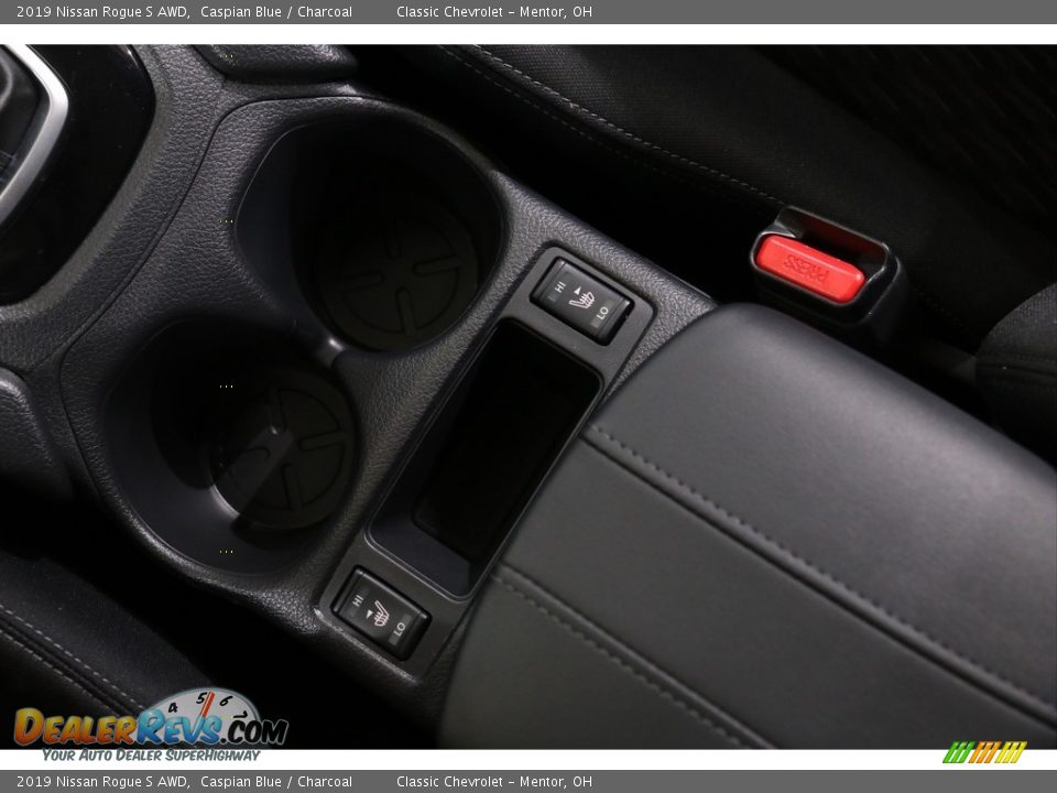 2019 Nissan Rogue S AWD Caspian Blue / Charcoal Photo #14