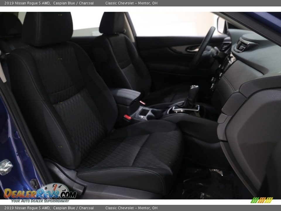 2019 Nissan Rogue S AWD Caspian Blue / Charcoal Photo #15