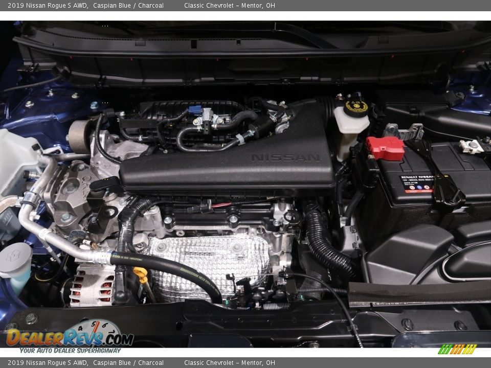 2019 Nissan Rogue S AWD Caspian Blue / Charcoal Photo #19