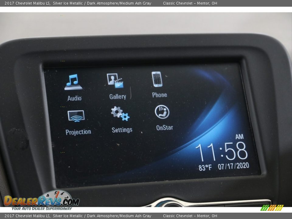 2017 Chevrolet Malibu LS Silver Ice Metallic / Dark Atmosphere/Medium Ash Gray Photo #10