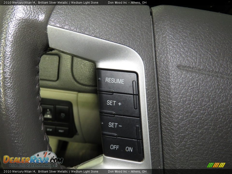 2010 Mercury Milan I4 Brilliant Silver Metallic / Medium Light Stone Photo #20