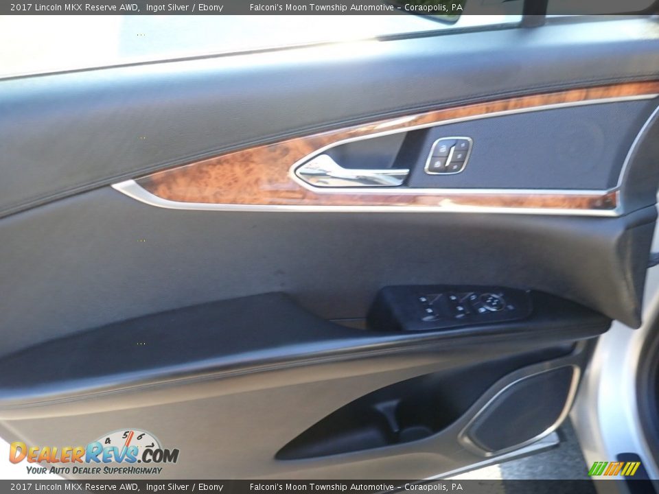 2017 Lincoln MKX Reserve AWD Ingot Silver / Ebony Photo #18