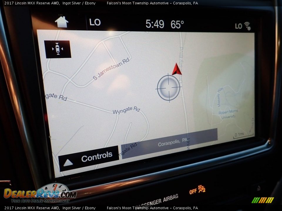 2017 Lincoln MKX Reserve AWD Ingot Silver / Ebony Photo #21