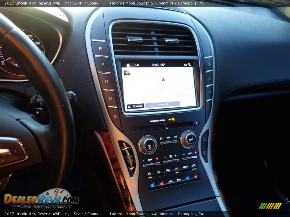 2017 Lincoln MKX Reserve AWD Ingot Silver / Ebony Photo #22