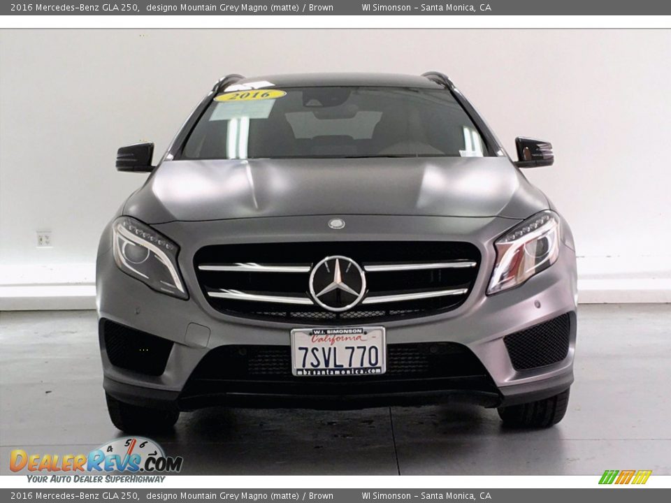 2016 Mercedes-Benz GLA 250 designo Mountain Grey Magno (matte) / Brown Photo #2