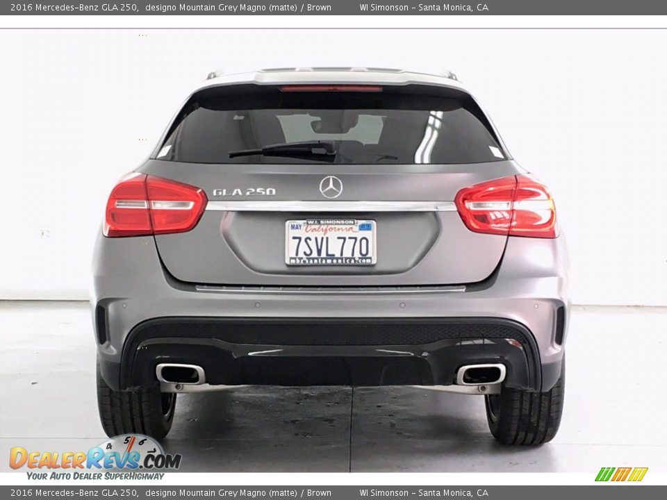2016 Mercedes-Benz GLA 250 designo Mountain Grey Magno (matte) / Brown Photo #3