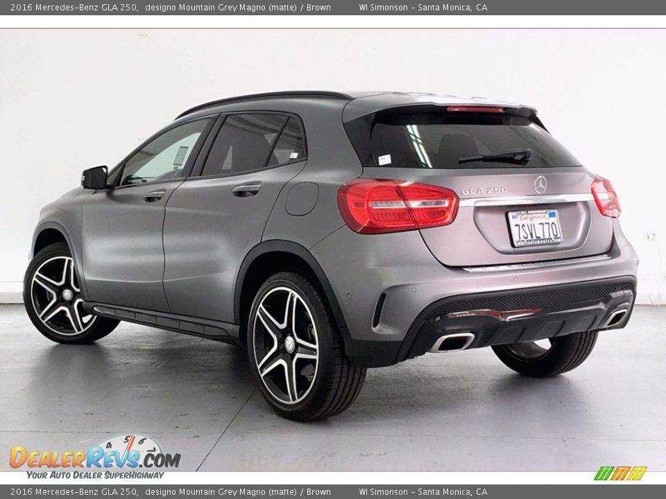 2016 Mercedes-Benz GLA 250 designo Mountain Grey Magno (matte) / Brown Photo #10