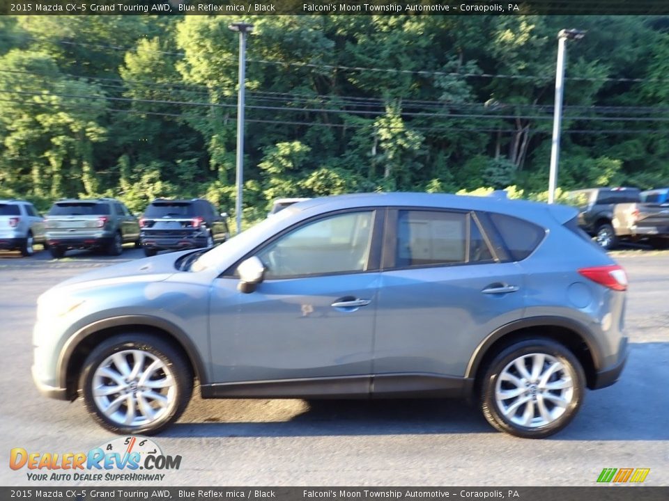 2015 Mazda CX-5 Grand Touring AWD Blue Reflex mica / Black Photo #6