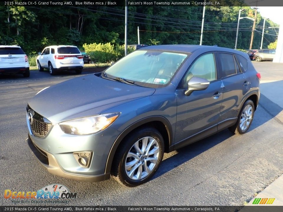 2015 Mazda CX-5 Grand Touring AWD Blue Reflex mica / Black Photo #7