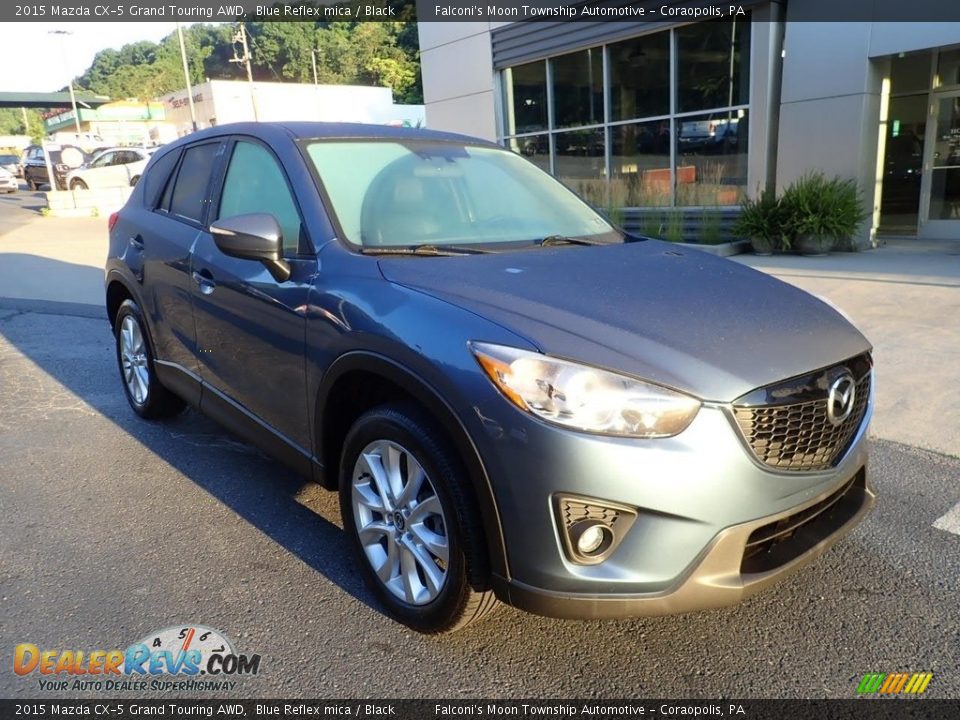 2015 Mazda CX-5 Grand Touring AWD Blue Reflex mica / Black Photo #9