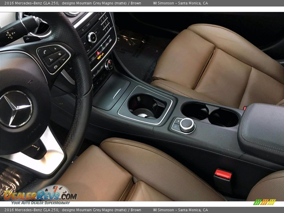 2016 Mercedes-Benz GLA 250 designo Mountain Grey Magno (matte) / Brown Photo #23