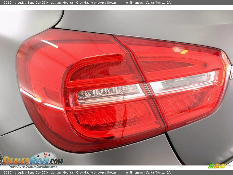 2016 Mercedes-Benz GLA 250 designo Mountain Grey Magno (matte) / Brown Photo #26