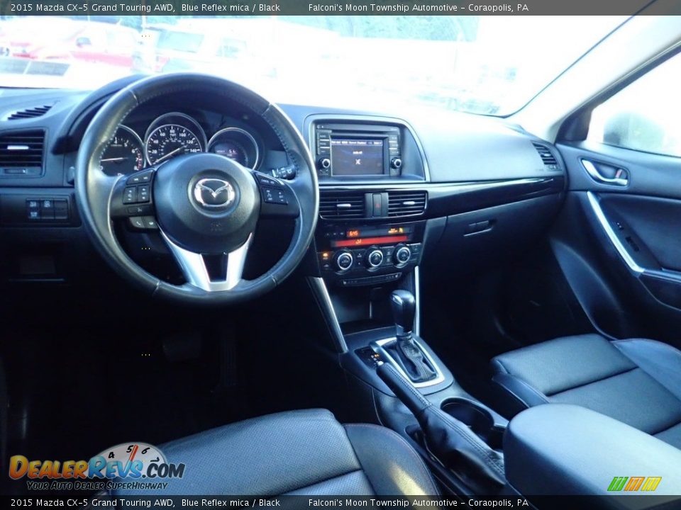 Black Interior - 2015 Mazda CX-5 Grand Touring AWD Photo #17