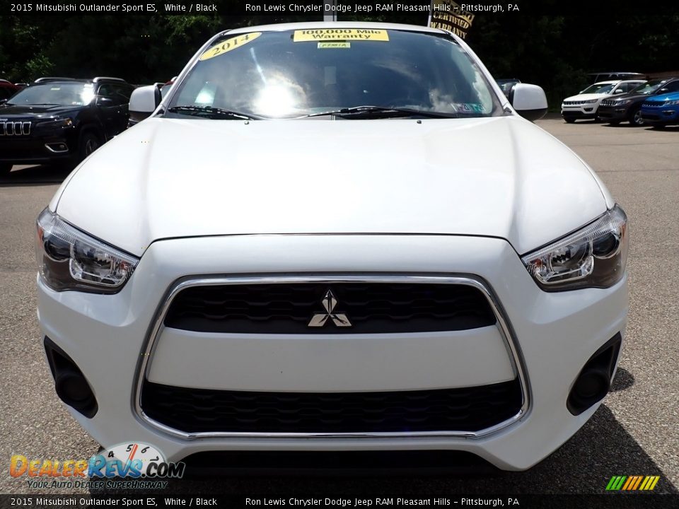 2015 Mitsubishi Outlander Sport ES White / Black Photo #9