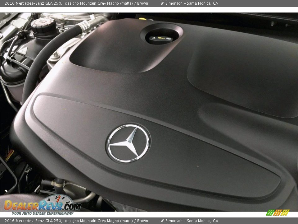 2016 Mercedes-Benz GLA 250 designo Mountain Grey Magno (matte) / Brown Photo #31
