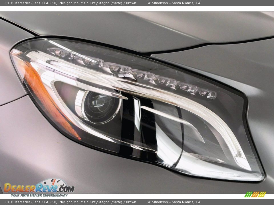 2016 Mercedes-Benz GLA 250 designo Mountain Grey Magno (matte) / Brown Photo #32