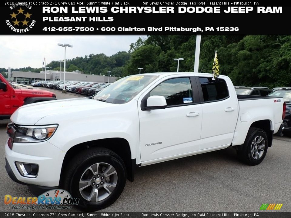 2018 Chevrolet Colorado Z71 Crew Cab 4x4 Summit White / Jet Black Photo #1