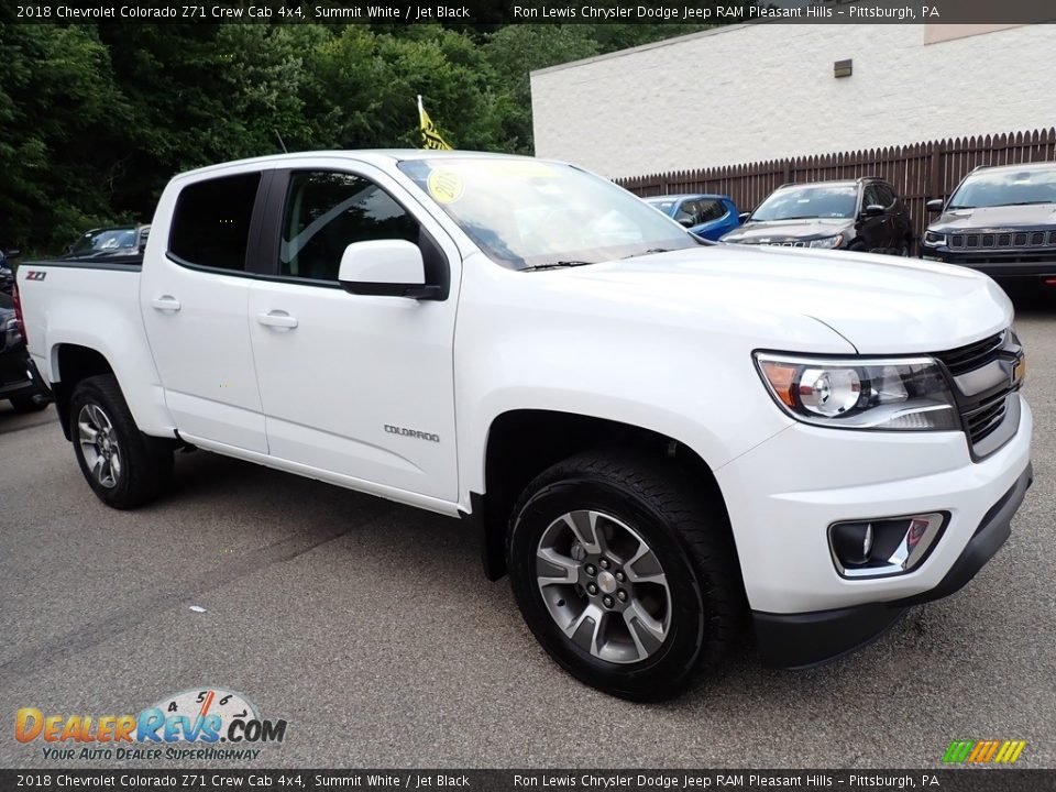 2018 Chevrolet Colorado Z71 Crew Cab 4x4 Summit White / Jet Black Photo #7