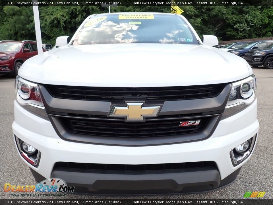 2018 Chevrolet Colorado Z71 Crew Cab 4x4 Summit White / Jet Black Photo #8