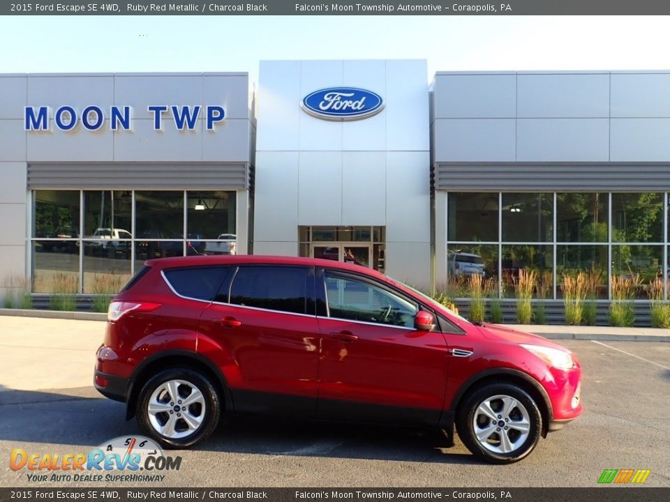 2015 Ford Escape SE 4WD Ruby Red Metallic / Charcoal Black Photo #1