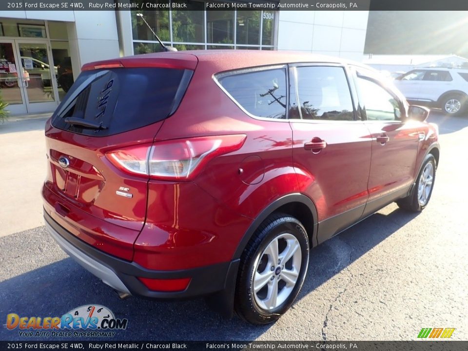 2015 Ford Escape SE 4WD Ruby Red Metallic / Charcoal Black Photo #2