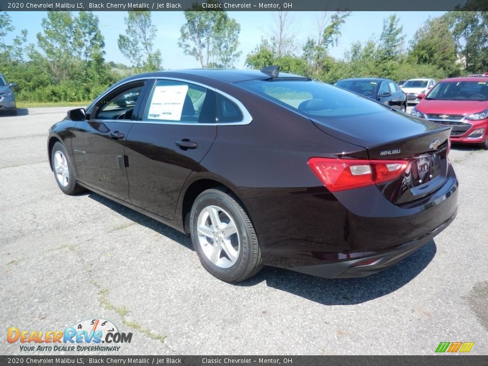 2020 Chevrolet Malibu LS Black Cherry Metallic / Jet Black Photo #5