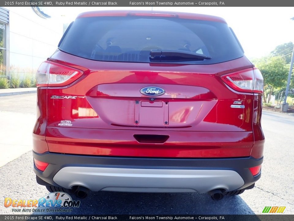 2015 Ford Escape SE 4WD Ruby Red Metallic / Charcoal Black Photo #3