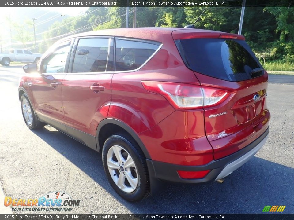 2015 Ford Escape SE 4WD Ruby Red Metallic / Charcoal Black Photo #5