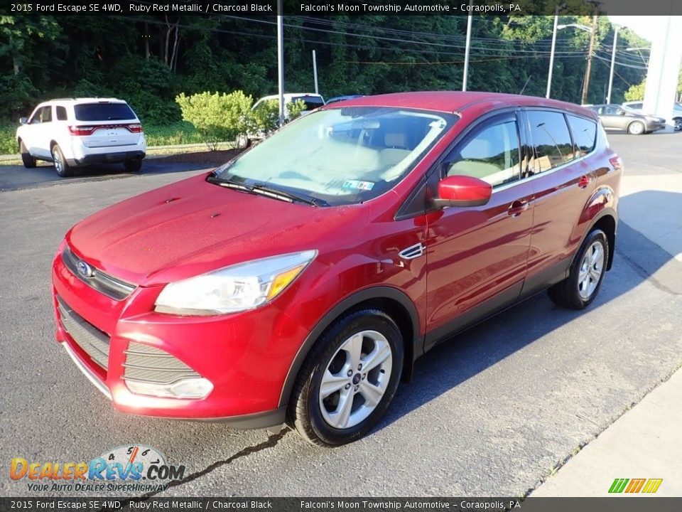 2015 Ford Escape SE 4WD Ruby Red Metallic / Charcoal Black Photo #7