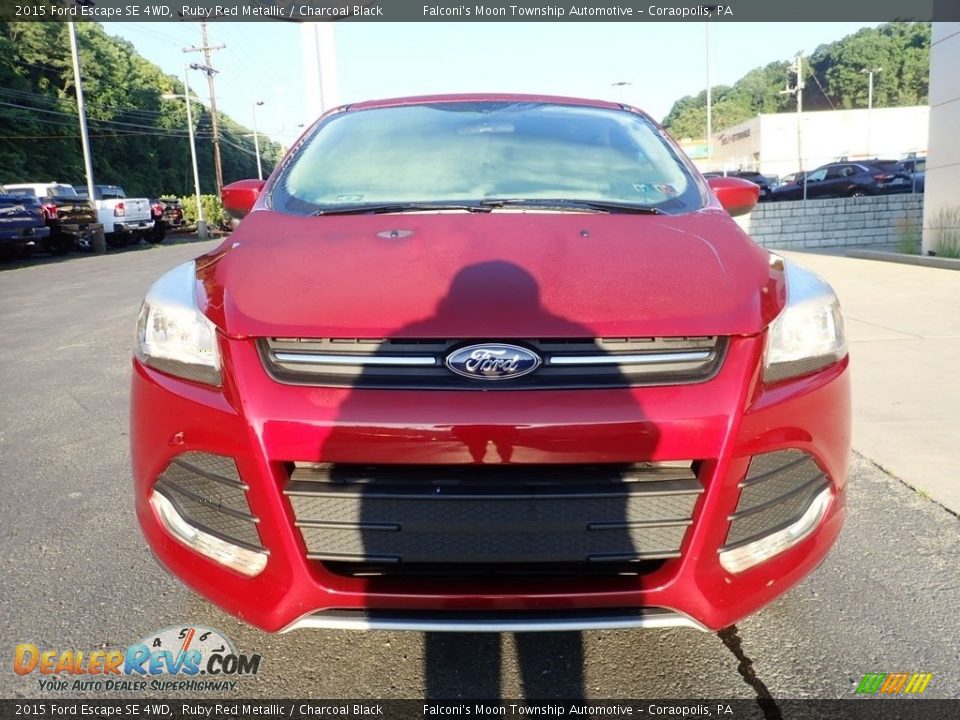 2015 Ford Escape SE 4WD Ruby Red Metallic / Charcoal Black Photo #8