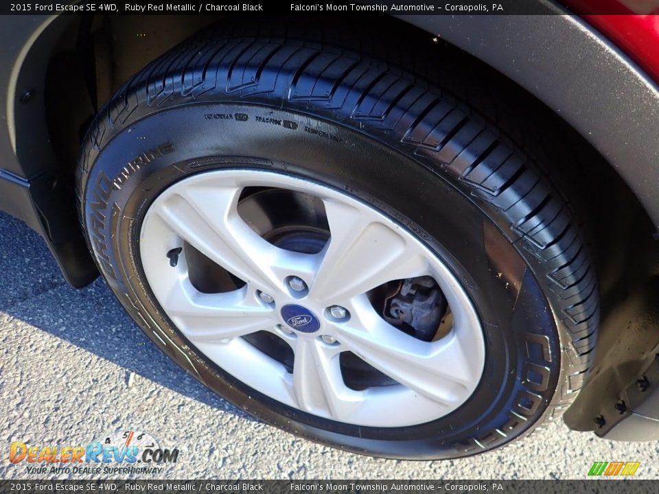 2015 Ford Escape SE 4WD Ruby Red Metallic / Charcoal Black Photo #10