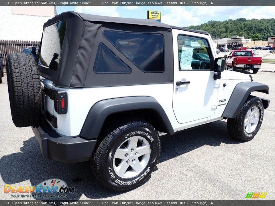 2017 Jeep Wrangler Sport 4x4 Bright White / Black Photo #6