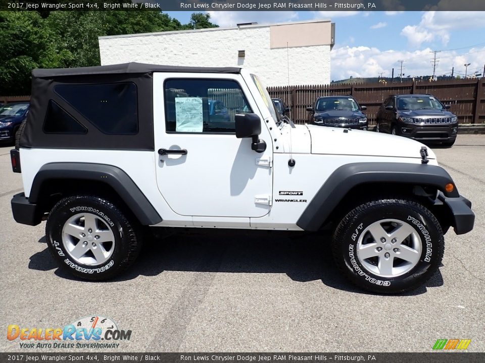 2017 Jeep Wrangler Sport 4x4 Bright White / Black Photo #7