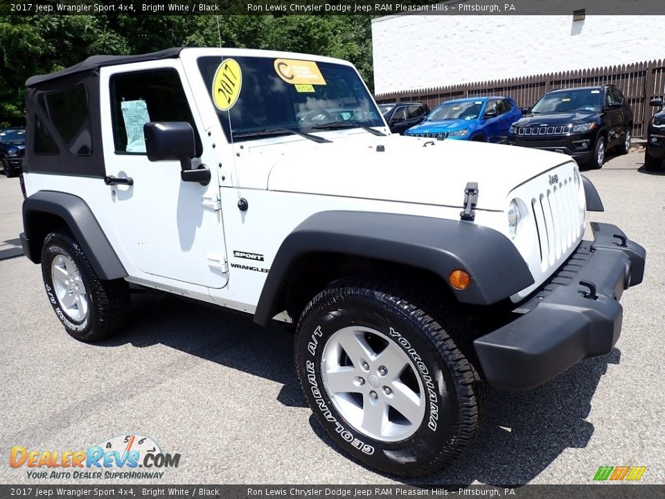 2017 Jeep Wrangler Sport 4x4 Bright White / Black Photo #8