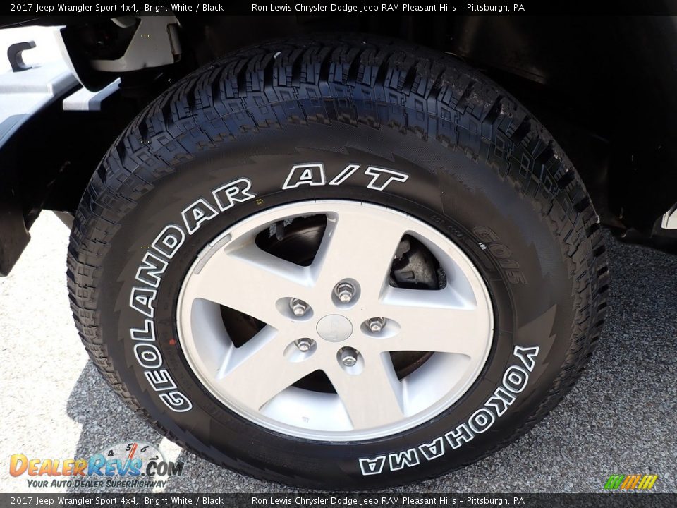 2017 Jeep Wrangler Sport 4x4 Bright White / Black Photo #10