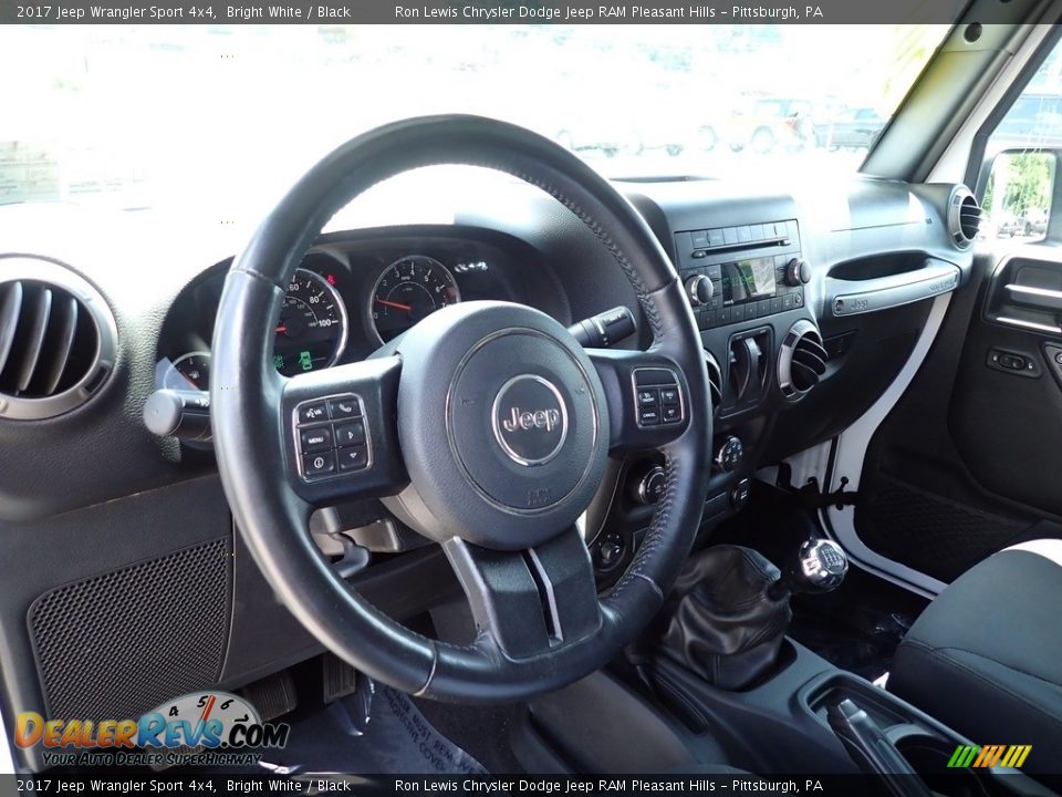 2017 Jeep Wrangler Sport 4x4 Bright White / Black Photo #13