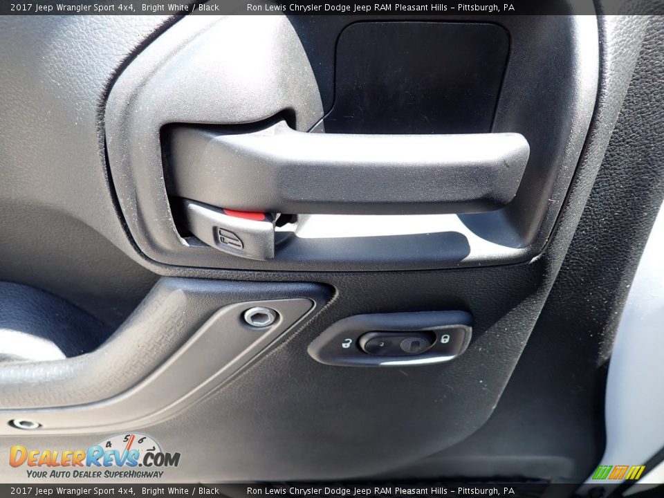 2017 Jeep Wrangler Sport 4x4 Bright White / Black Photo #14